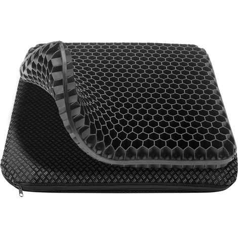 Cuscino antidecubito per sedia da ufficio, cuscino in gel - allevia la pressione e previene le piaghe da decubito, ideale per auto, ufficio e sedia a rotelle (42 x 38 x 4 cm) (1/5)