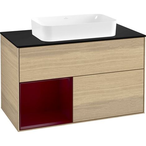 Villeroy & Boch F652HBPC Meuble sous lavabo Finion F65 (1/2)