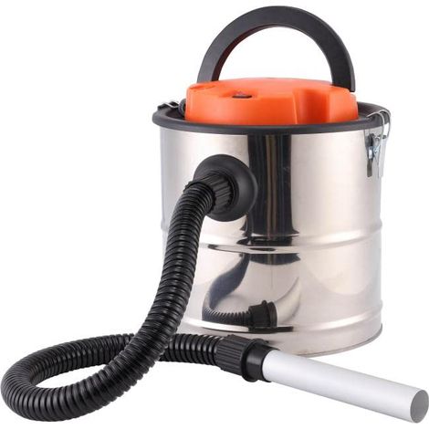 Aspiracenere con Funzione Soffiante - Potenza 1200W e Capacità 20L - Include Tubo da 1m e Copertura del Filtro - Realizzato in Acciaio Inox - Pulizia di Camini e Pellet - Bikain (1/9)