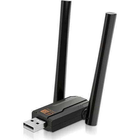 Adattatore Bluetooth 6.0 per PC: dongle Bluetooth USB con portata di 150 m, bassa latenza, doppia antenna, Plug & Play per Windows 11/10/8.1, compatibile con mouse, cuffie, tastiere e controller. (1/5)