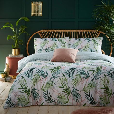 Housse de Couette, Coton, Polyester, Vert (1/4)
