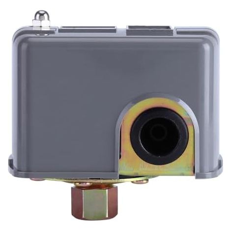 Pressostat Eau Réglable 40-60 PSI Double Ressort Interrupteur Automatique Pompe 110-240V Contrôleur Pression Surpresseur Domestique Arrosage (1/5)