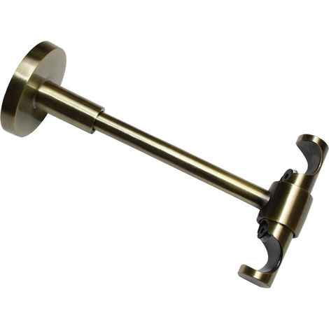 Gardinia Supporto Universale a soffitto Aperto per Ø 16 mm, in Ottone Anticato, Acciaio, 13,5 cm, Steel, 13.5 cm (1/2)