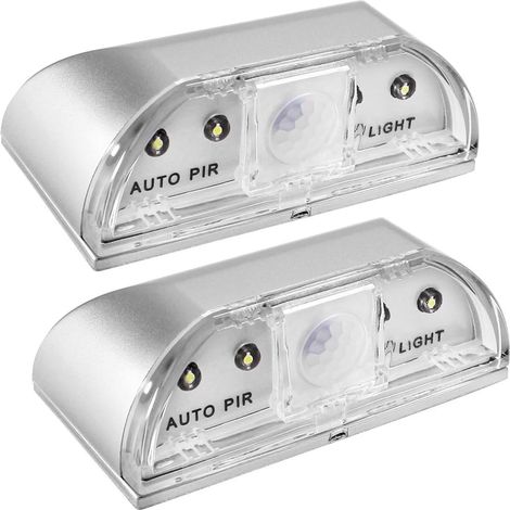 2 Pack Keyhole Lights, SENHAI Nachtlichter PIR Infrarot IR Wireless Türschloss Lampe, Auto Sensor Bewegungsmelder, 4 LED Birnen (1/5)