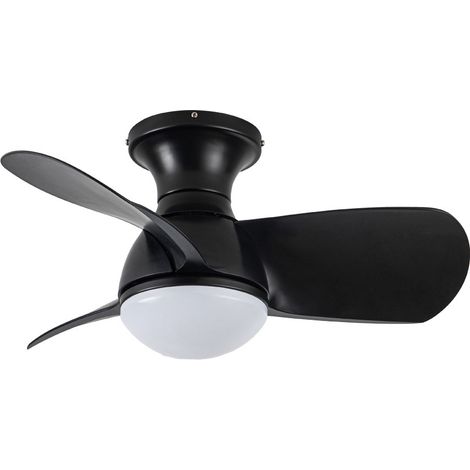 Ventilador LED Epona Negro 20W 2000Lm CCT Dim (1/5)