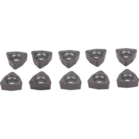 10 Stück Hartmetall-Dreheinsätze für CNC-Drehmaschinen, passend für indexierbare Werkzeughalter, Ersatzteil WCMX030