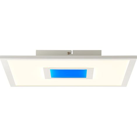 BRILLIANT lampe Odella LED panneau de plafond 40x40cm blanc  1x 25W LED intégré, (2480lm, 2700-6500K)  Échelle A ++ à E  Lumière décorative RVB pour un éclairage d'accentuation coloré