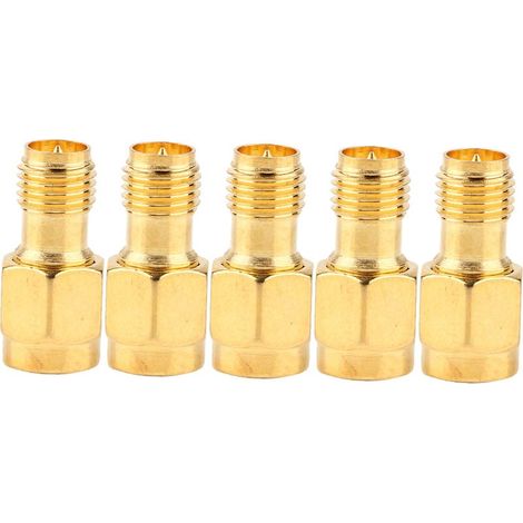Set di 5 adattatori coassiali da RF SMA maschio a RP SMA femmina (1/5)