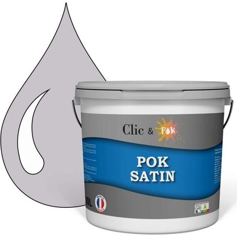 Peinture Satin - POK - POK SATIN - 10L - Parme Clair - Acrylique - Intérieur