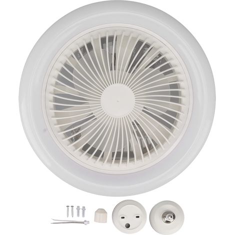 Plafonnier à LED de 9,8 pouces, lampe de ventilateur de plafond à visser E27 silencieuse (1/5)