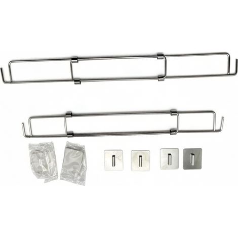 Lot de 2 supports télescopiques pour réfrigérateur de camping-car, robustes, réglables de 15 à 24 pouces (1/5)