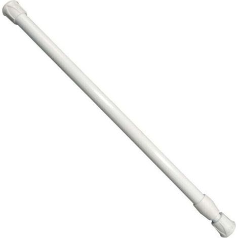 Tringle à rideau télescopique sans perçage – Blanc, 55–90 cm, diamètre standard, installation rapide et discrète (1/4)