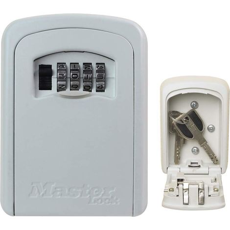 5401 Standard Wall Mounted Key Lock Box (Up To 3 Keys) - Cream