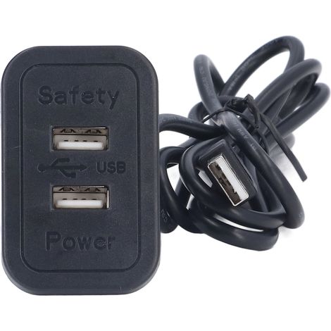 Station de Charge Double USB 5V - Prise Murale Encastrable pour Canapé, Tableau de Commande d'Alimentation Secteur pour Maison (1/5)