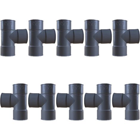 10 culottes PVC 87°30 Femelle Femelle Ø40 - First Plast (1/5)