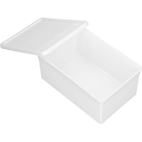 Boîte de Rangement Bureau en Plastique avec Couvercle, Organisateur de Fournitures de Bureau (1/5)