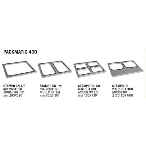 Moule pour Packmatic 400 GN 1/8 - 160 X 130 Mm - Lavezzini