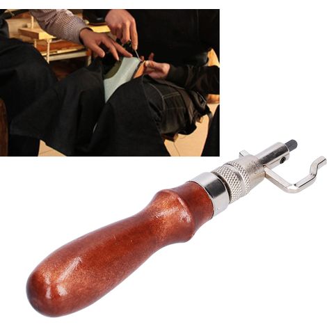 Outil de Rainurage en Cuir, Biseauteur Réglable pour Découpe et Couture, Kit DIY de Maroquinerie