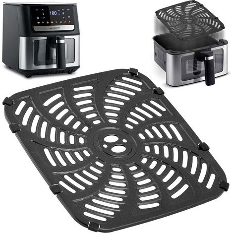 Grille pour friteuse à air chaud, en acier inoxydable antiadhésif, 24 x 22,5 cm (1/5)