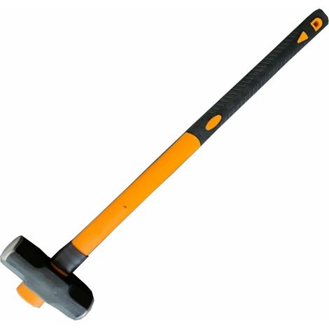 Sledge Hammer 10lb Fibre Glass 36"" Club Lump Rubber Grip HM091 New