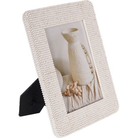 Sophia Photo Frame 13x18cm - Polyresin - L19.5 x W24.5 x H2 cm - White