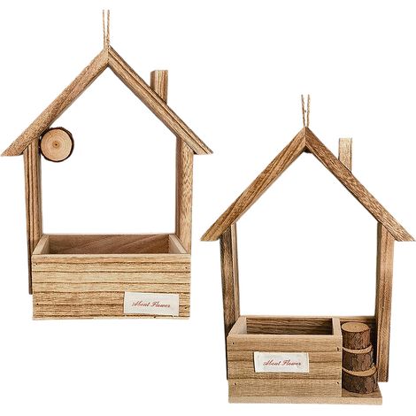 [Comedero para pájaros] [MODELO-FSDesignAB] Casas de madera – 2 modelos de cabañas, kit de autoensamblaje para uso exterior (1/4)