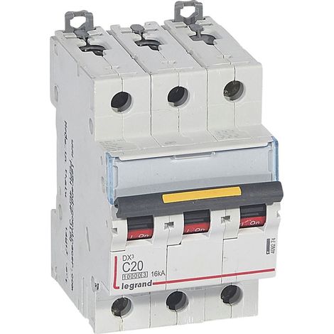 DX³ Disjoncteur 3P courbe C 20A 10kA/16kA - LEG409274