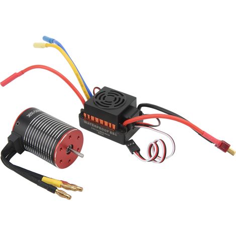 Contrôleur de vitesse électronique (ESC) brushless RC étanche à l'eau et à la poussière, 5200KV, 60A, bobine en cuivre pur, haute fiabilité, kit combo pour Traxxas (1/5)
