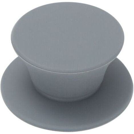 Poignée de Remplacement pour Couvercle en Verre poignée de Casserole Robuste Bouton de Couvercle Couvercle de Casserole Knauf Poignée Univers siliconée Echange 2 x Couleur gris (1/5)