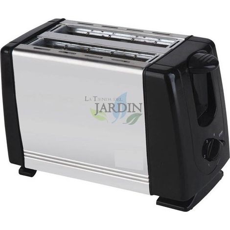 Tostapane Automatico 750W in Acciaio Inox, Tostapane Compatto 2 Fessure per fino a 2 fette, tostapane elettrico