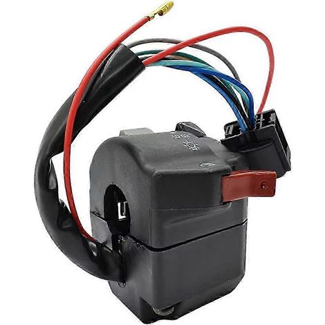 Interruptor izquierdo para manillar de motocicleta, faro, intermitente, bocina.
