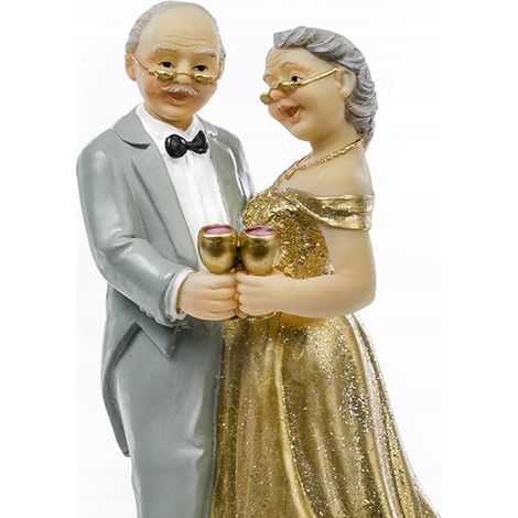 Tortenfigur zum 50. Hochzeitstag, 12 cm, 1 Stück. (1/4)