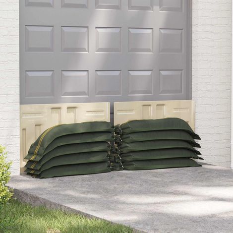 Sandsäcke 50 pcs Dunkelgrün 100 x 25 cm HDPE