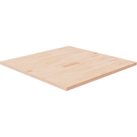 Plateau De Table Plan de travail - carré 80x80x2,5 cm Bois chêne massif non traité BV343841 - BonneVie (1/3)