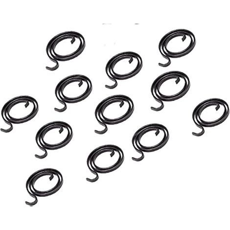 Ensemble de 12 poignées de porte avec levier pivotant - Ressort de rechange à 2,5 tours pour ouverture à droite et à gauche - Épaisseur : 3 mm (1/3)