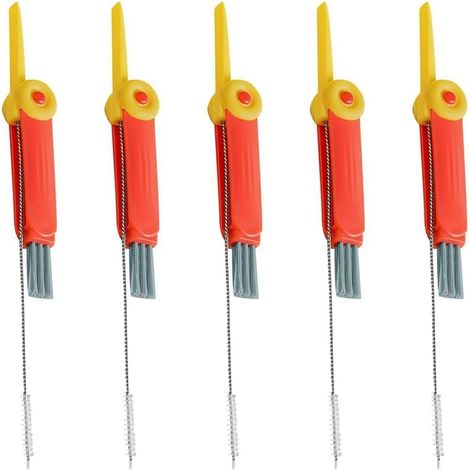 5 Brosses à Paille Multifonctions pour Nettoyer Les Biberons et Les Tétines des Enfants (1/5)