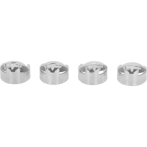 Set mit 4 automatischen Kerzenlöschern, Dochtflammenlöschern zum sicheren Löschen von Kerzenflammen, silberfarben. (1/5)