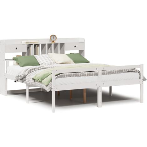 Maison Exclusive - Giroletto con Libreria senza Materasso 180x200 cm in Legno Pino