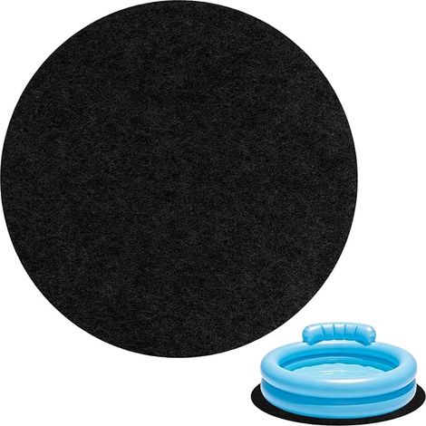 Swimming Pool Floor Mat, 3M Round Pool Liner Mat, Round Pool Slab, Above Ground Pool Floor Mat, Non-Slip Foldable Water Absorbing, Hot Tub Mat (1/5)