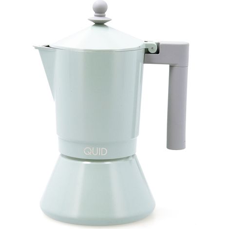 Cafetera Italiana Quid Ozon Verde Metal 9 Tazas (1/5)