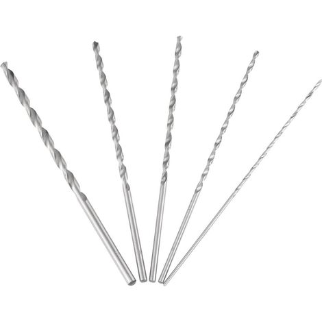 [MAI UTILIZZATO]  Punte da trapano, punte elicoidali con gambo dritto in acciaio extra lunghe da 2-5 mm per legno - INHHUB