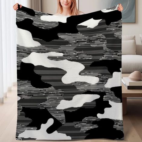Couverture de lit en polaire, couverture de luxe douce en microfibre toutes saisons, décoration intérieure élégante, excellent cadeau pour femmes hommes, 6080 pouces (1/4)