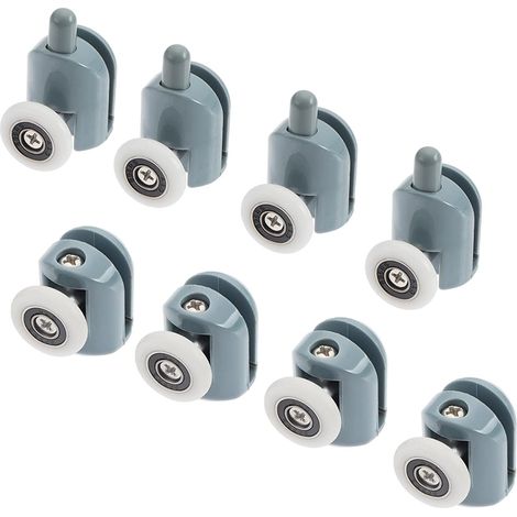 4PCS Rouleaux de porte, 23mm 25mm, Charge 30kg, Pour verre 4-6mm, Cabine douche (1/4)