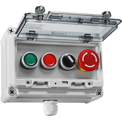 royaluxe -Interrupt à bouton-poussoir IP67, boîtier de commutation à bouton-poussoir étanche pour l'extéri, interrupt à bouton-poussoir d'arrêt d'urgence, interrupt à bouton-poussoir instantané roug (1/5)