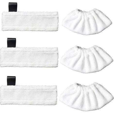Microfiber Cleaning Cloths and 3 Microfiber Steam Cleaning Sleeves for Cleaners (1/5)