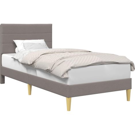 Maison Exclusive - Struttura del letto con testiera Tortora 80 x 200 cm Tessuto