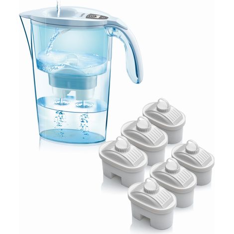 Laica J99601 filtre à eau Filtre à eau pour carafe 2,3 L Bleu, Translucide, Blanc (1/3)