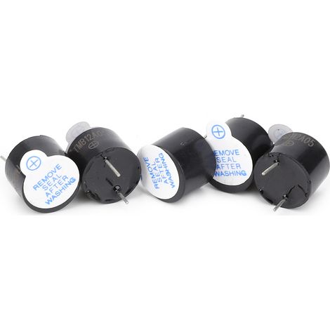 Lot de 10 buzzers électromagnétiques 5V à son long, avec tube SOT à insertion directe