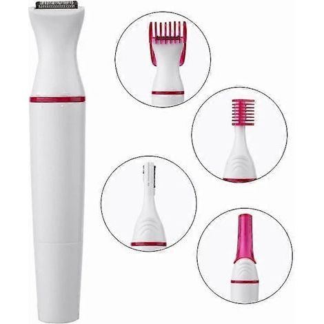 5-in-1 Electric Shaver for Women - Arm, Leg and Face Hair Removal - Trimmer and Epilator - AquaForge