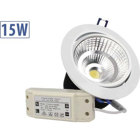 Lampada Faretto Led Incasso Da Soffitto 15W Bianco Neutro